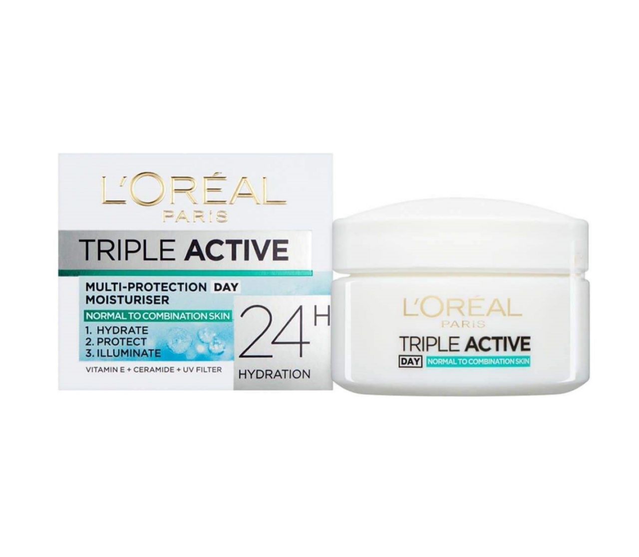 کرم آبرسان روز لورال تریپل اکتیوLOreal Triple Active حجم 50 میل