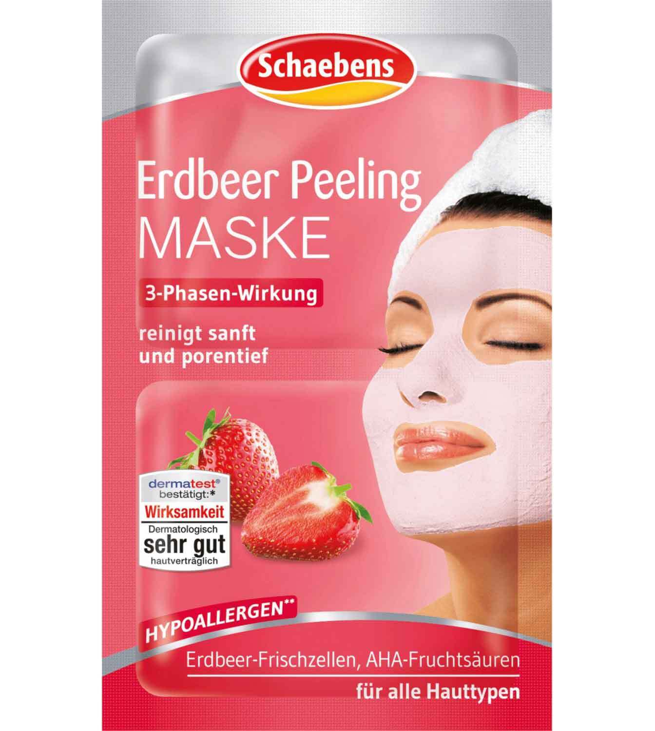 ماسک صورت لایه بردار توت فرنگی شیبنس Erdbeer Peeling Mask